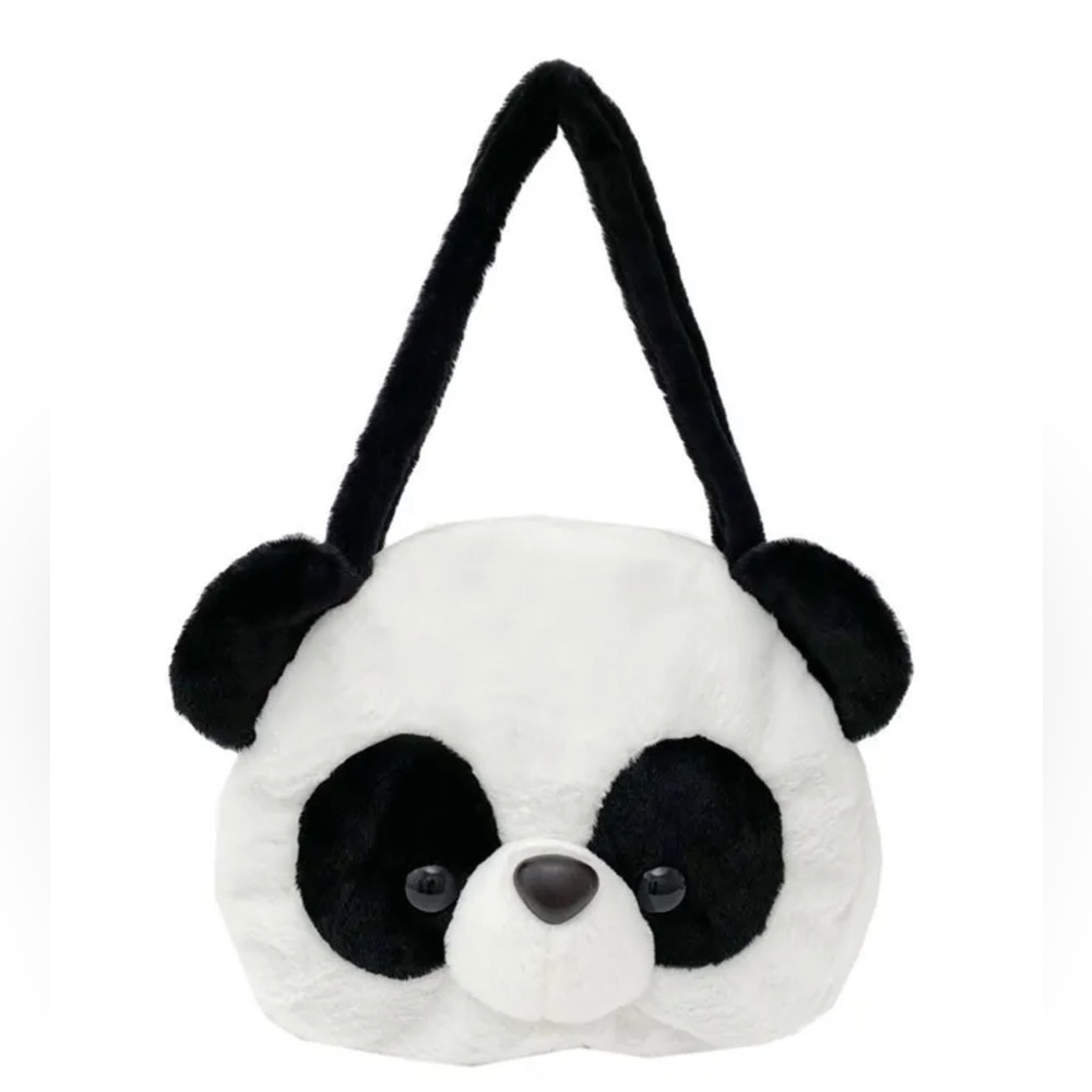Plush Panda Face Kawaii Street Style Shoulder Bag